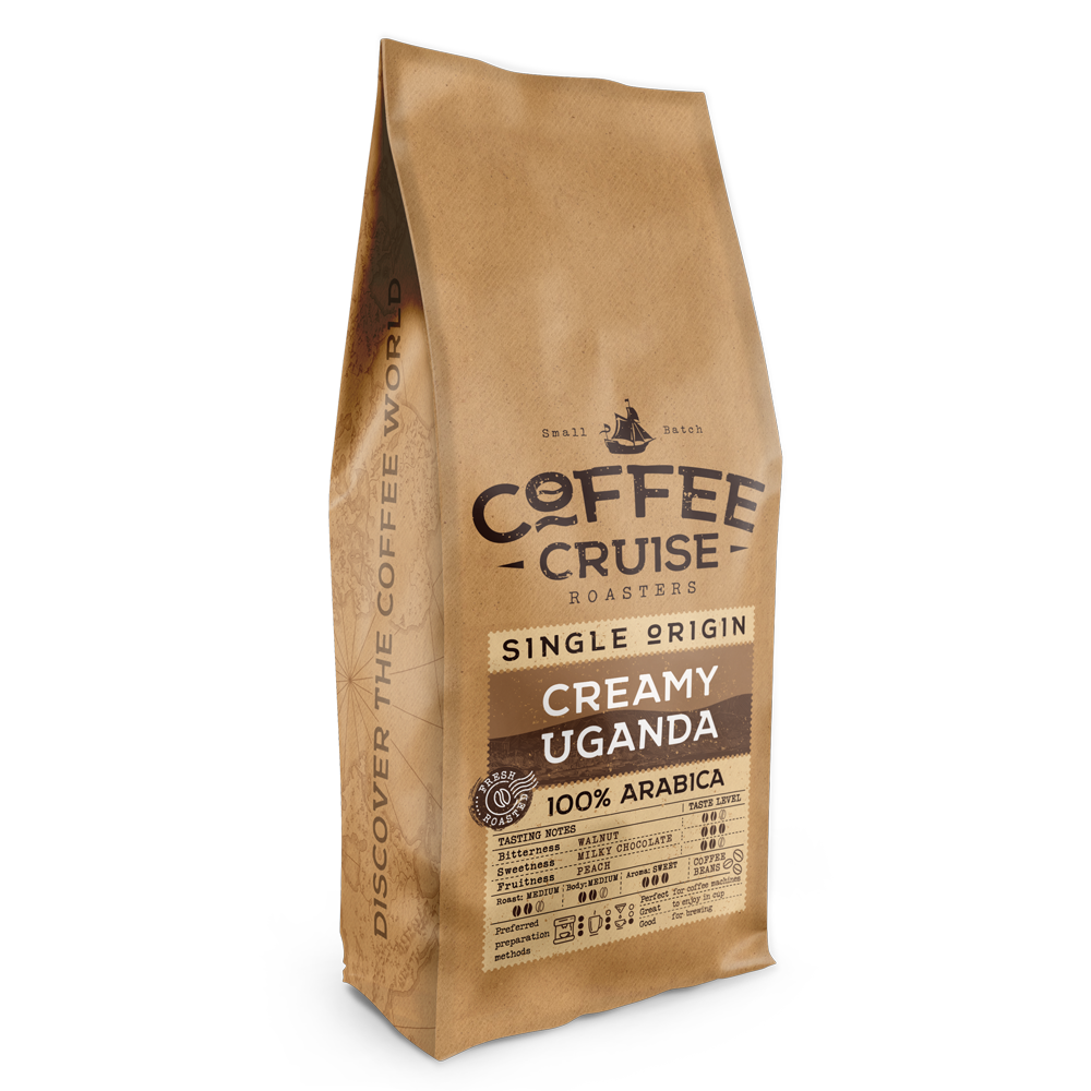 CREAMY UGANDA - Single Origin Coffee Beans, 1kg