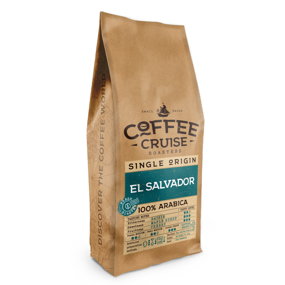 Coffee Cruise EL SALVADOR – Freshly Roasted Whole Bean Coffee, 1kg