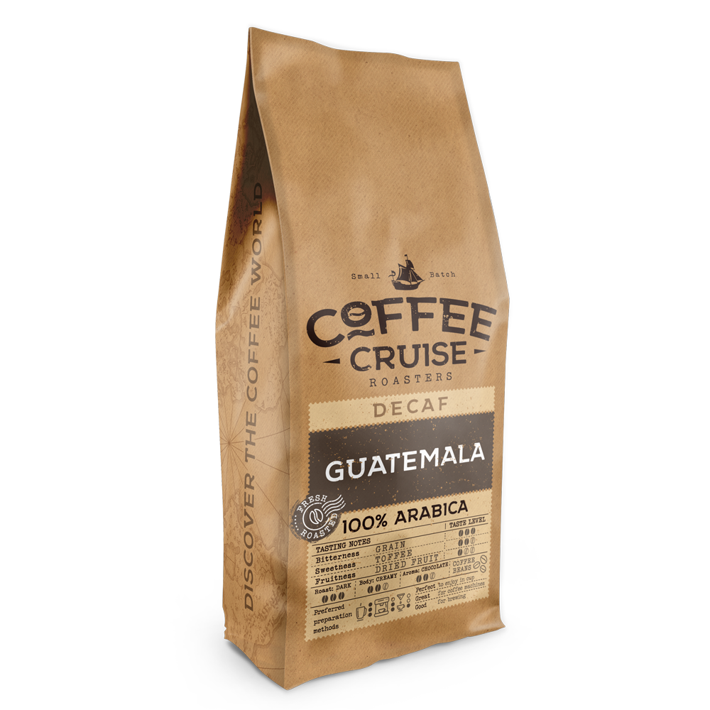 Coffee Cruise GUATEMALA DECAF – Freshly Roasted Whole Bean Coffee, 1kg