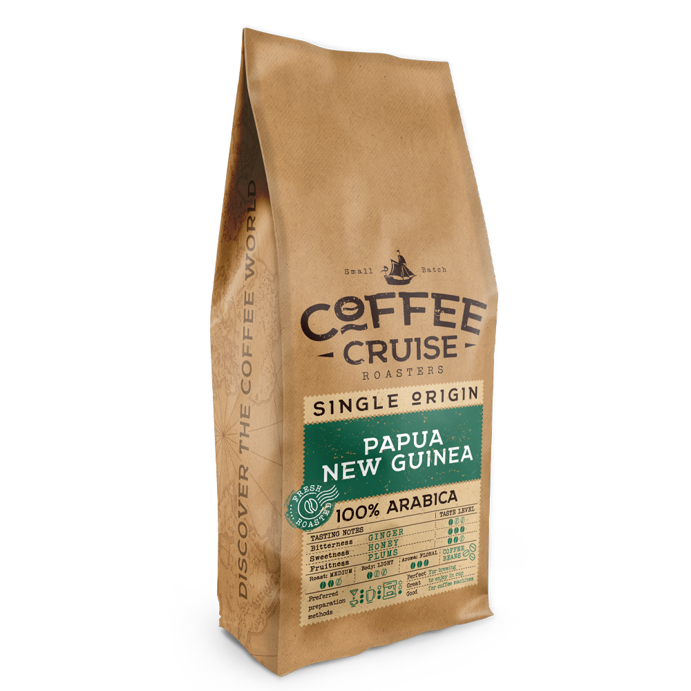 Coffee Cruise PAPUA NEW GUINEA – Freshly Roasted Whole Bean Coffee, 1kg