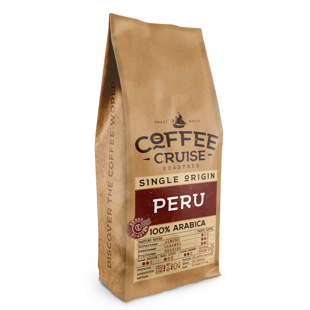 Coffee Cruise PERU – Freshly Roasted Whole Bean Coffee, 1kg