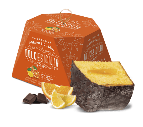 Italian Panettone DOLCE SICILIA with Sicilian Citrus Filling 800g