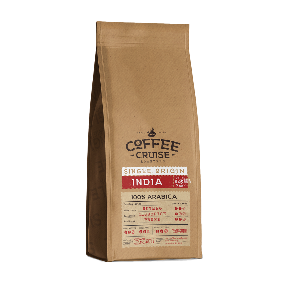 Coffee Cruise INDIA – Freshly Roasted Ground Coffee, 250g