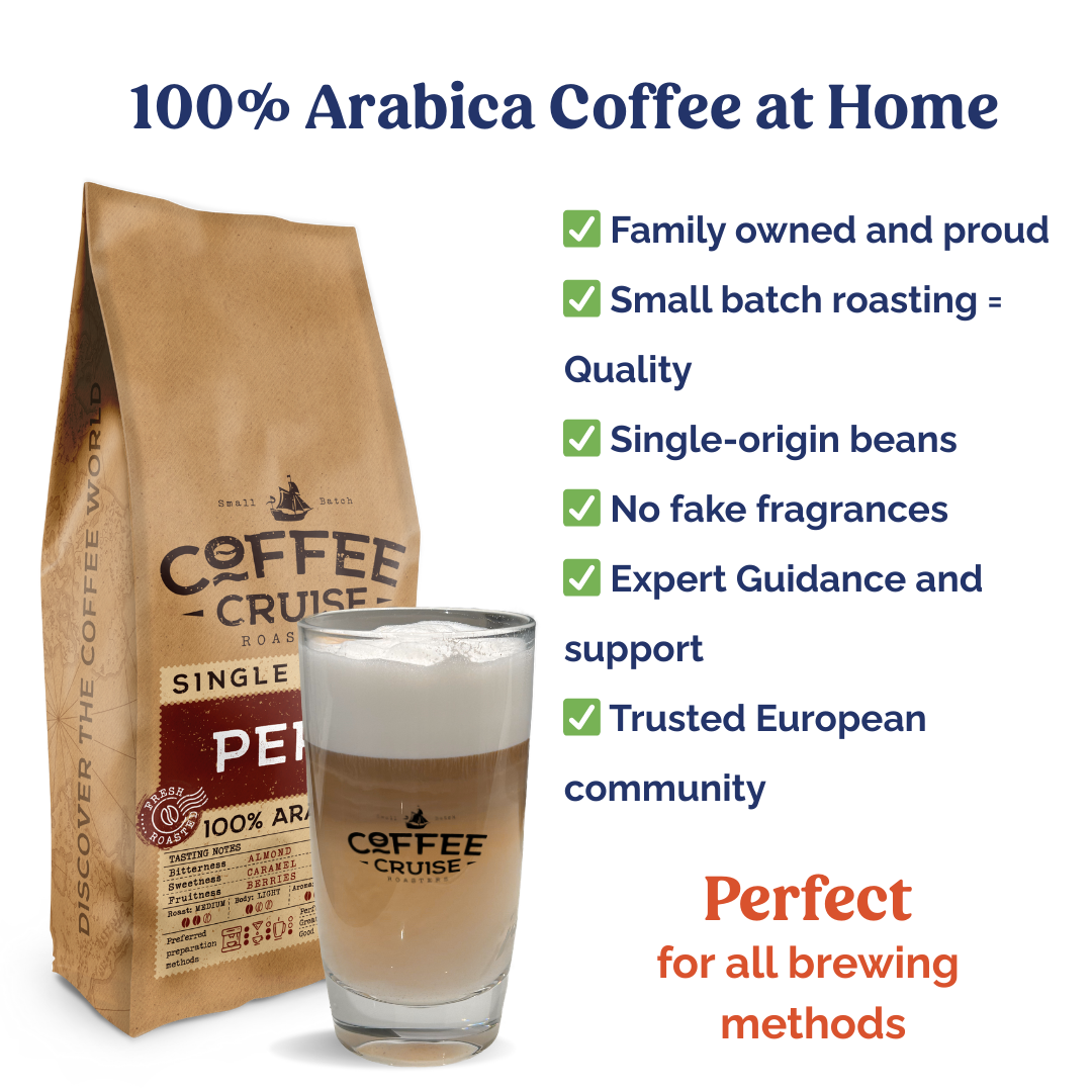 Coffee Cruise PERU – Freshly Roasted Whole Bean Coffee, 1kg
