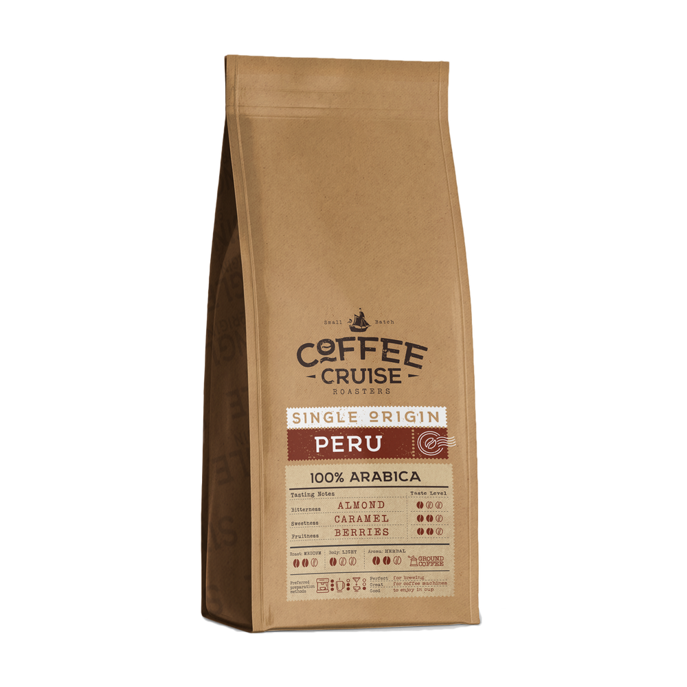 Coffee Cruise PERU – Freshly Roasted Ground Coffee, 250g
