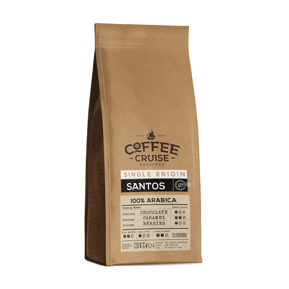 Coffee Cruise SANTOS – Freshly Roasted Ground Coffee, 250g