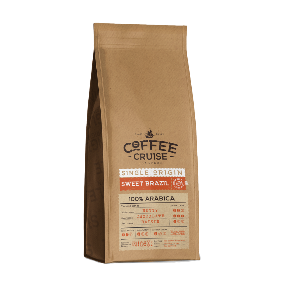 Coffee Cruise SWEET BRAZIL – Freshly Roasted Ground Coffee, 250g