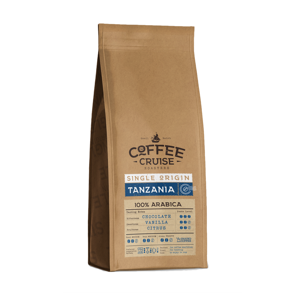 Coffee Cruise TANZANIA – Freshly Roasted Ground Coffee, 250g
